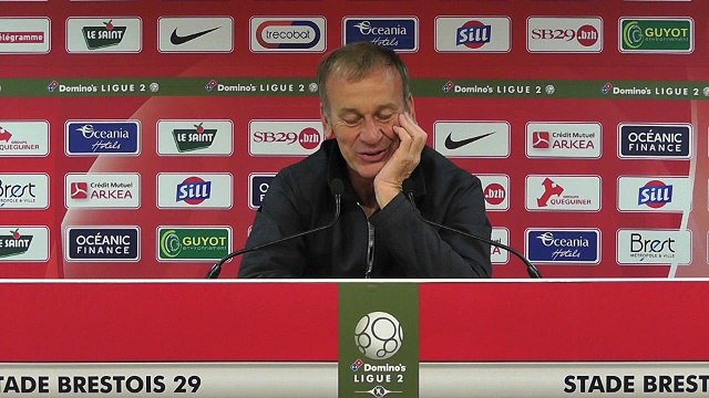 Point presse de Jean-Marc Furlan avant Stade Brestois 29 - Stade de Reims