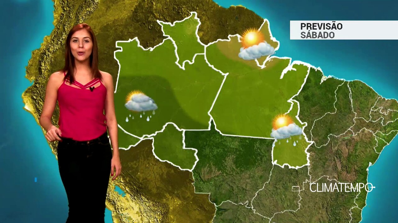 Previsão Norte – Risco de chuva forte em RO