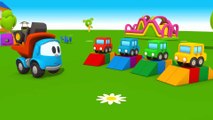 First toons - Leo and new car trailer. Kids cartoons. Kids animations. Educational games