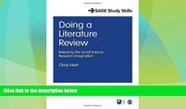 Big Deals  Doing a Literature Review: Releasing the Social Science Research Imagination (SAGE