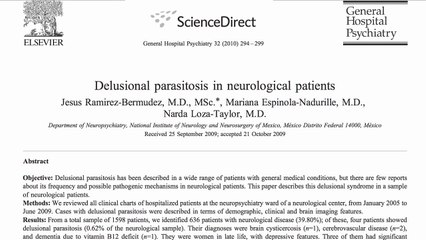 Not So Delusional Parasitosis