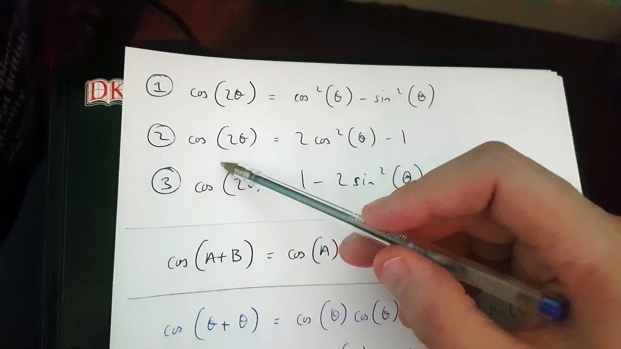 cos(2θ)=(cos(θ))^2-(sin(θ))^2 PROOF