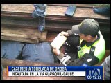 Decomisan media tonelada de droga