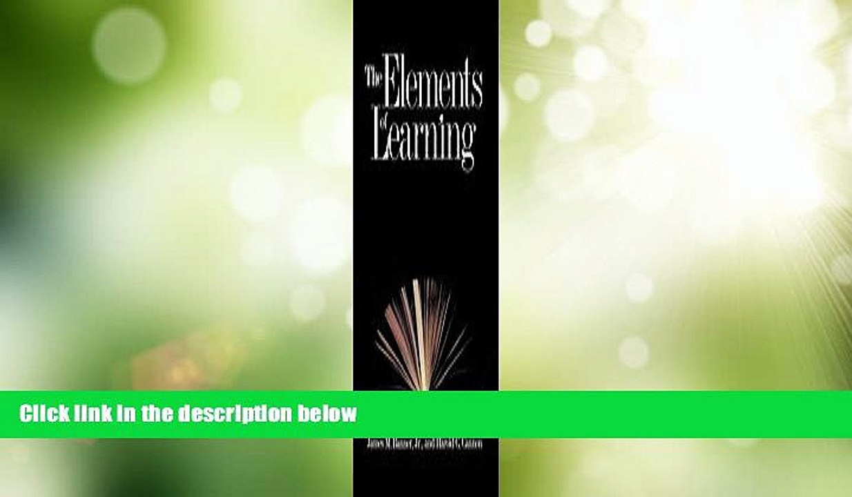 Big Deals  The Elements of Learning  Best Seller Books Best Seller