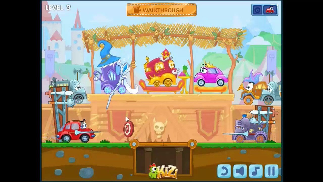 Wheely-6-Fairytale Level 1 to 10 Walkthrough 3 star