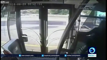 Bus accident after passenger assaults driver
