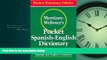 Popular Book Merriam-Webster s Pocket Spanish-English Dictionary (Flexible paperback) (Pocket