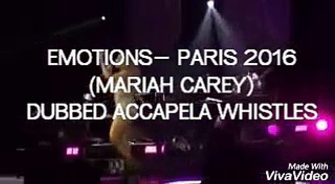 (SLAYING ACAPELLA) MARIAH CAREY EMOTIONS LIVE WHISTLE REGISTER BY MALE (SWEET SWEET FANTASY PARIS)