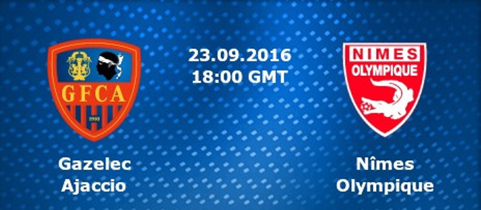 Gazélec FC Ajaccio 0-2 Nimes Olympique - Tous Les Buts HD - (23.9.2016)