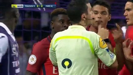 Serge Aurier Red Card HD - Toulouse vs PSG 23-09-2016 HD