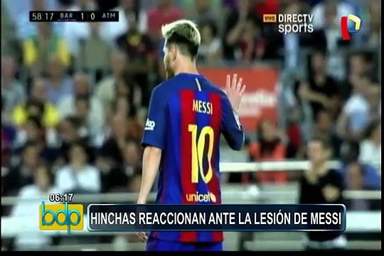 Selección peruana: hinchas reaccionan ante la lesión de Messi