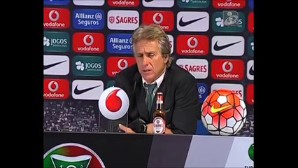 Jorge Jesus Emocionado com primeiro titulo pelo Sporting SCP 2015