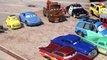 Pixar Cars Hydro Wheels Racers Mack, RED , Lightning , Mater and Rip Clutchgoneski in the Pool