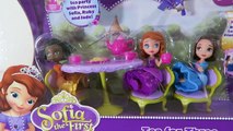 Sofia the First Tea Party for Three & Play Doh Cupcake Desserts Playset Disney Princess Toy!