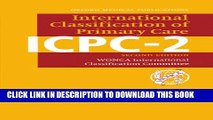 [PDF] ICPC-2: International Classification of Primary Care (Oxford Medical Publications) Full Online