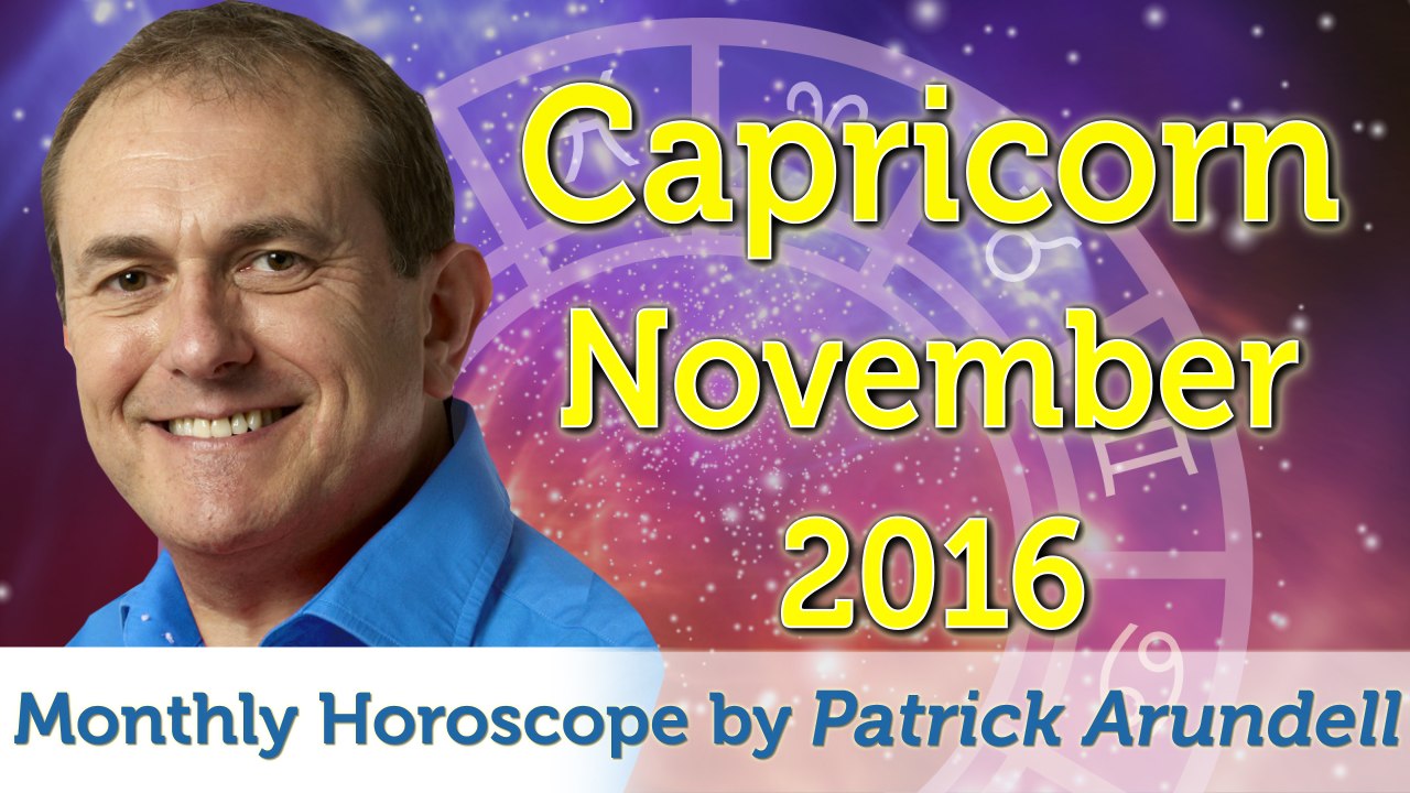 Capricorn November 2016 Horoscope