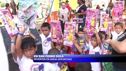 Autoridades invierten en areas deportivas en San Pedro Sula