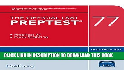 [PDF] The Official LSAT PrepTest 77: (Dec. 2015 LSAT) Popular Online