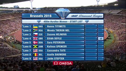 400m haies F - DL Bruxelles, 09 septembre 2016