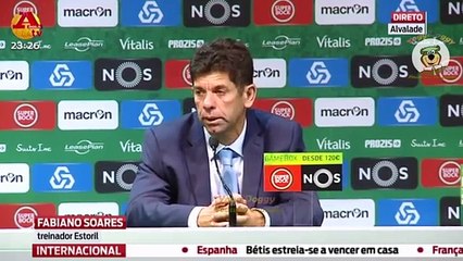 Fabiano Soares Conf de Imprensa Sporting 4 x 2 Estoril 6ª Jorn Liga 2016-17