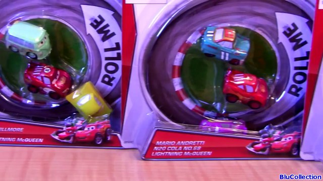 Micro Drifters Cars Snot Rod, Wingo, Mario Andretti Radiator Springs Drift Challenge Track Playset