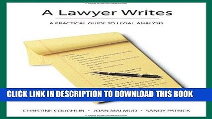 [PDF] A Lawyer Writes: A Practical Guide to Legal Analysis Full Online