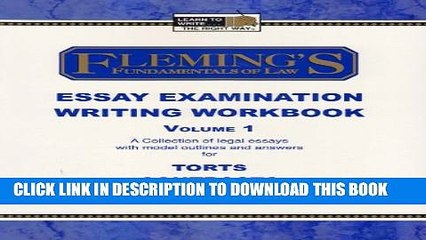 [PDF] Fleming s Fundamentals of Law Essay Examination Writing Workbook - Vol. 1 Popular Colection