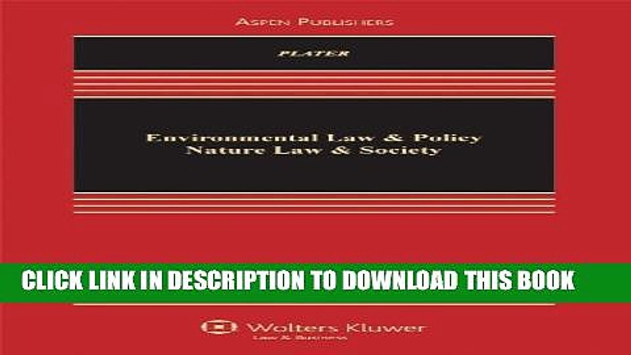 [PDF] Environmental Law   Policy: Nature Law   Society Full Online