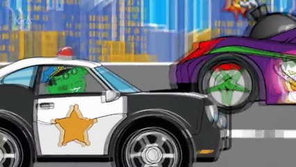 ✓ Peppa Pig English Joker blew up a Police Monster Truck & Superheroes Life New Full Episodes 2016
