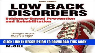 [PDF] Low Back Disorders-3rd Edition With Web Resource: Evidence-Based Prevention and