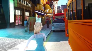 Las ruedas del autobús en Español - Hulk Spiderman Frozen El Reino Infantil