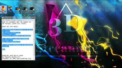 How to Convert any 3D video movie to Virtual Reality (VR) format