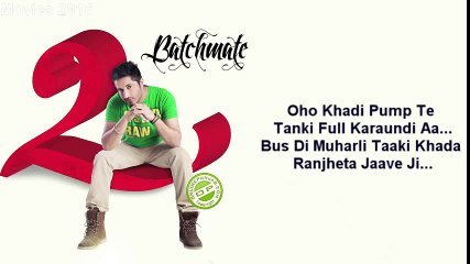 Lancer Jassi Gill with lyrics HD Bachmate 2 [FULL SONG]