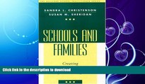 READ BOOK  Schools and Families: Creating Essential Connections for Learning (Guilford School