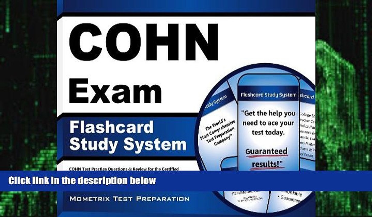 Big Deals  COHN Exam Flashcard Study System: COHN Test Practice Questions   Review for the