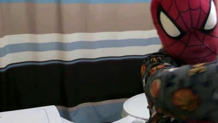 Spiderman Sleepwalking Nightmare! - Spiderman vs Pink Spidergirl vs Joker vs  part 2