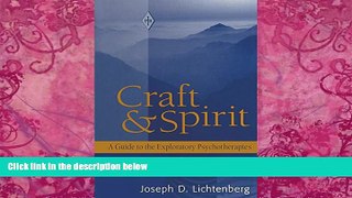 Big Deals  Craft and Spirit: A Guide to the Exploratory Psychotherapies (Psychoanalytic Inquiry