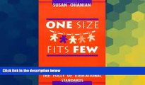 Must Have PDF  One Size Fits Few: The Folly of Educational Standards  Free Full Read Best Seller