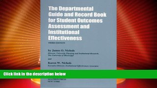 Big Deals  The Departmental Guide and Record Book for Student Outcomes Assessment and