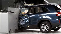 2014 Kia Sorento small overlap IIHS crash test