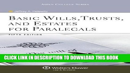 [PDF] Basic Wills Trusts   Estates for Paralegals, 5th Edition (Aspen College) Full Online