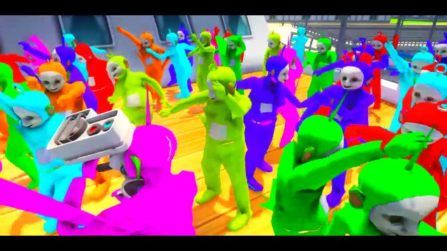 Teletubbies Colors Plays with custom Lightning McQueen cars | Fancy Babies Nursery Rhymes Fun Songs