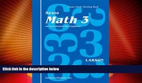 Big Deals  Saxon Math 3 Homeschool: Complete Kit 1st Edition  Free Full Read Most Wanted