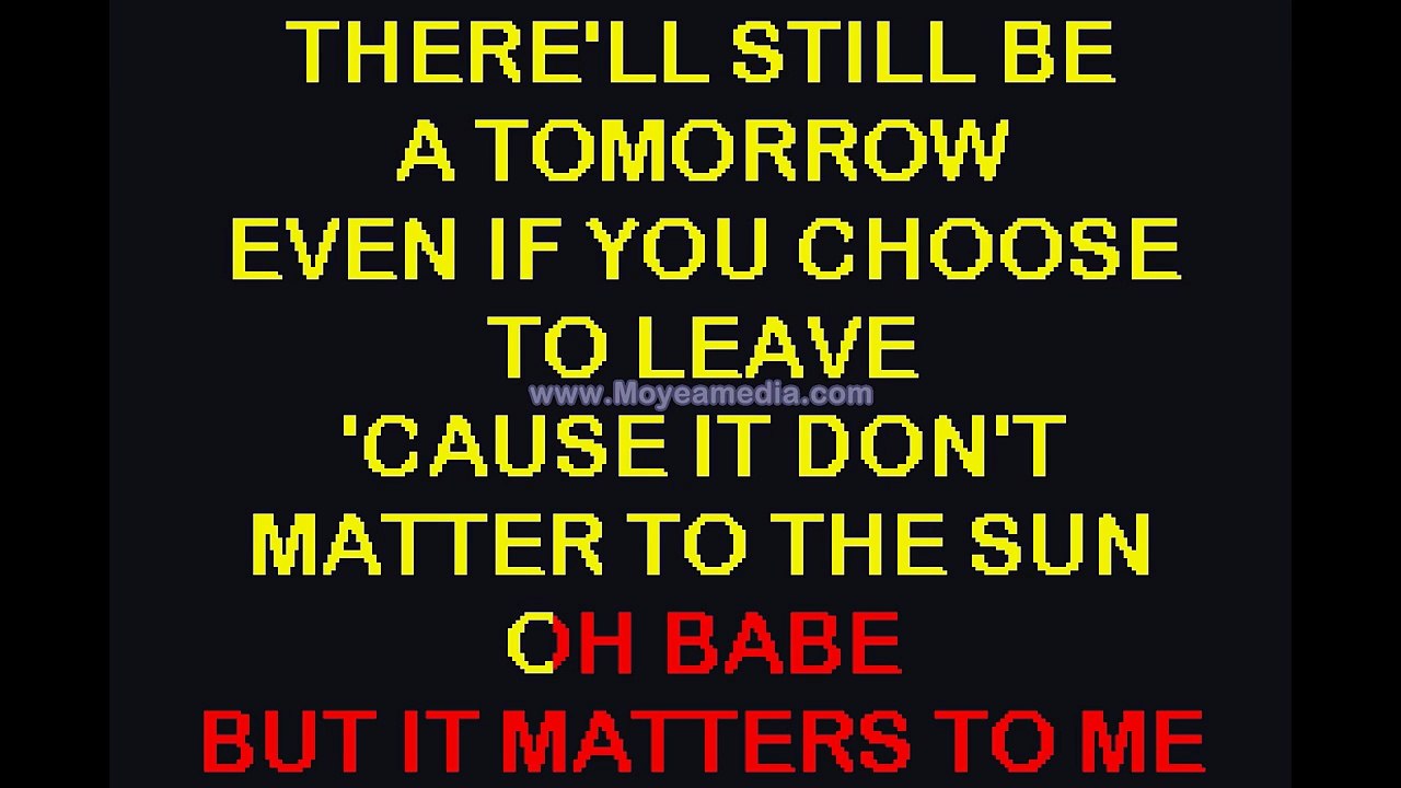 It Don t Matter To The Sun - Garth Brooks As Chris Gaines [HD Karaoke] RK00296