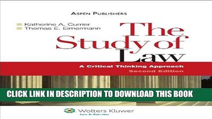 [PDF] The Study of Law: A Critical Thinking Approach [Full Ebook]
