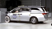 2014 Honda Odyssey small overlap IIHS crash test