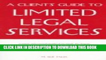 [PDF] A Clients Guide to Limited Legal Services: A Simple and Practical Guidebook for Family Law