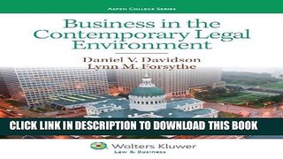 [PDF] Business in the Contemporary Legal Environment (Aspen College) Full Online