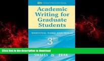 FAVORIT BOOK Academic Writing for Graduate Students: Essential Tasks and Skills READ EBOOK