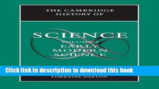 [PDF] The Cambridge History of Science: Volume 3, Early Modern Science Full Online